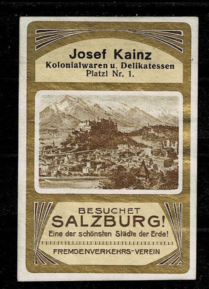 sluitzegel Duitsland JOSEF KAINZ, Ophalen of Verzenden, Overige thema's