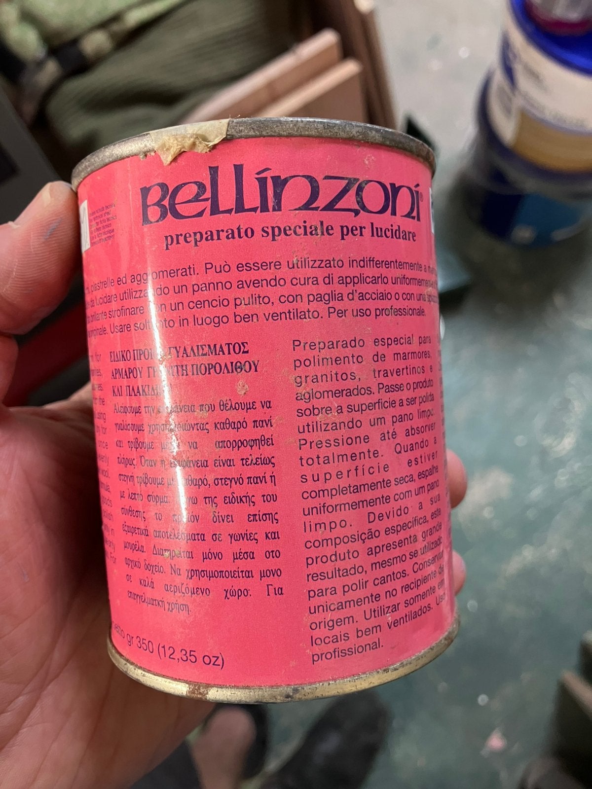 Polish voor  granitovloer terrazzo, Ophalen of Verzenden, Gebruikt