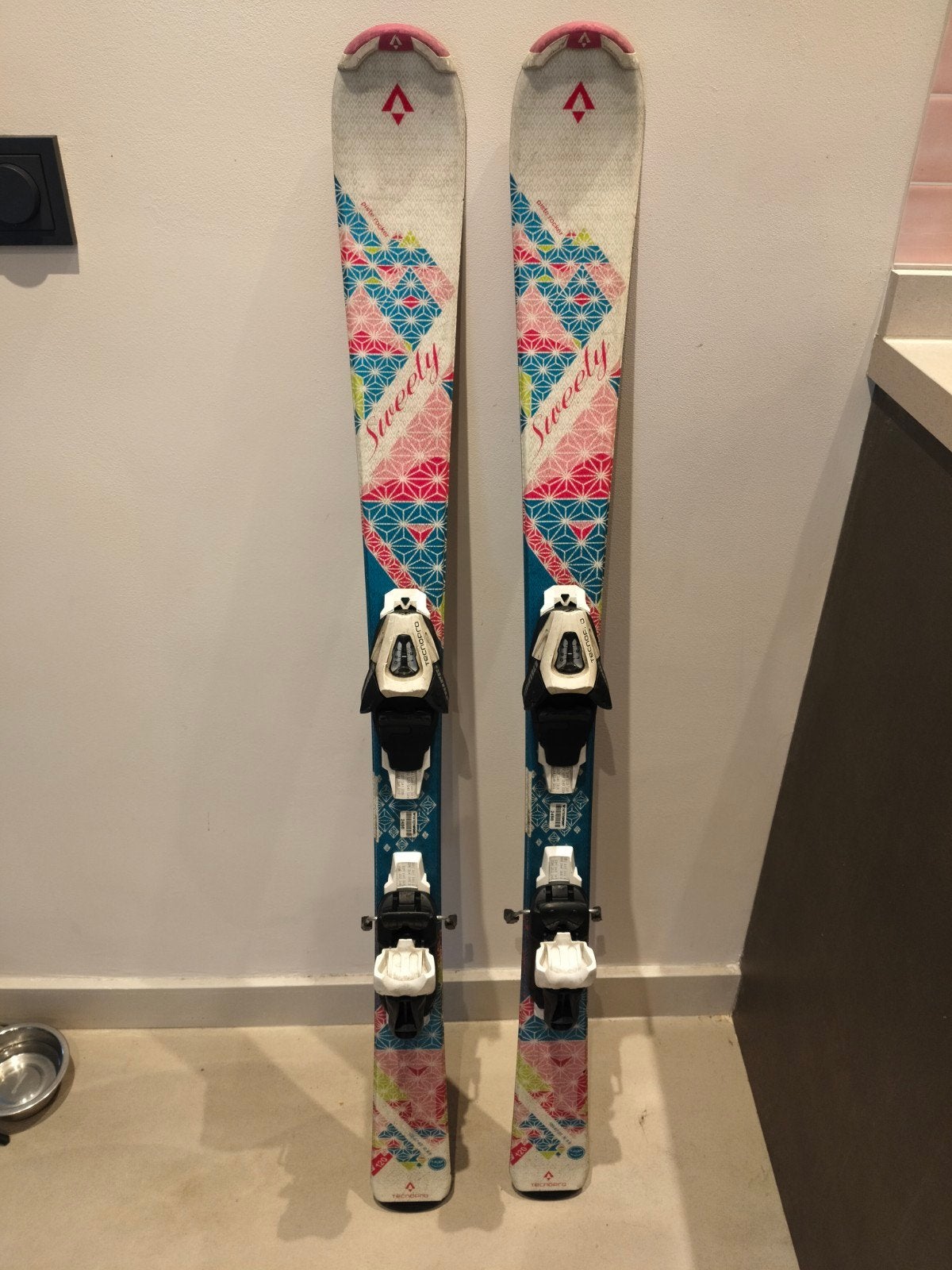 meiden / meisjes skis 120cm skies technopro kinder roze, Gebruikt, 100 tot 140 cm, Ophalen of Verzenden, Skiën