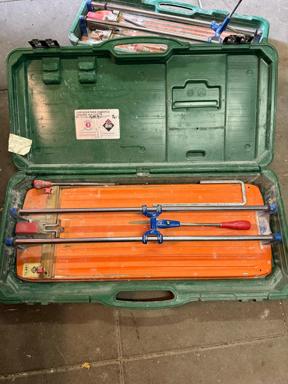 Rubi TS-60 Tegelsnijder in koffer, Ophalen, Gebruikt, Snijgereedschap, Rubi