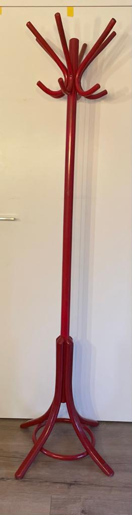 Rode staande kapstok, gebruikt, Huis en Inrichting, Woonaccessoires | Kapstokken, Ophalen, Gebruikt, Staande kapstok, 150 tot 200 cm