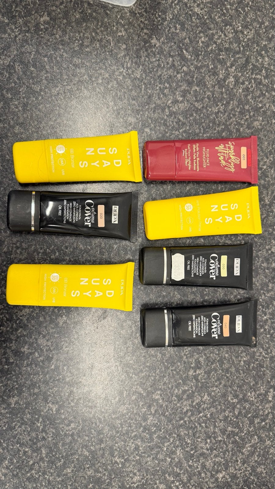 Pupa Make-up: 7 stuks, Overige kleuren, Gehele gezicht, Ophalen of Verzenden, Zo goed als nieuw