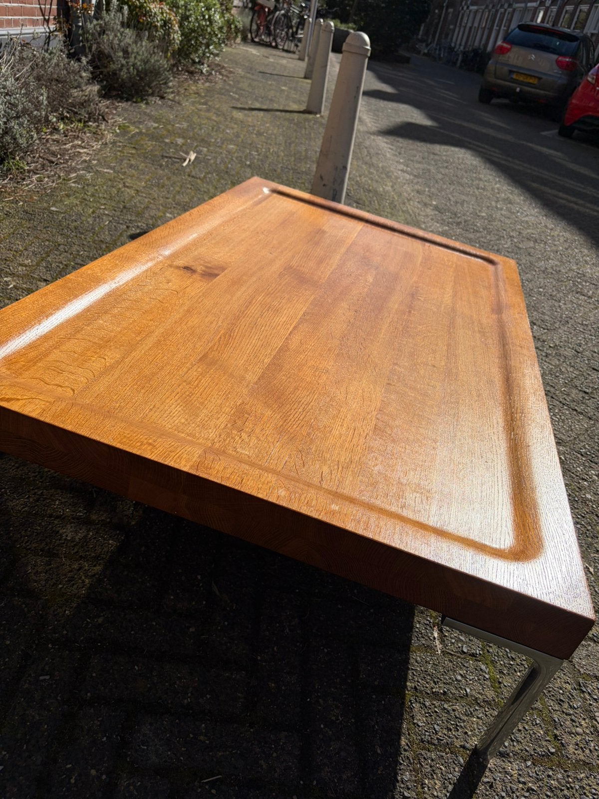 Design on Stock Salontafel 140x84x28cm, Ophalen, 100 tot 150 cm, Eikenhout, 50 tot 100 cm
