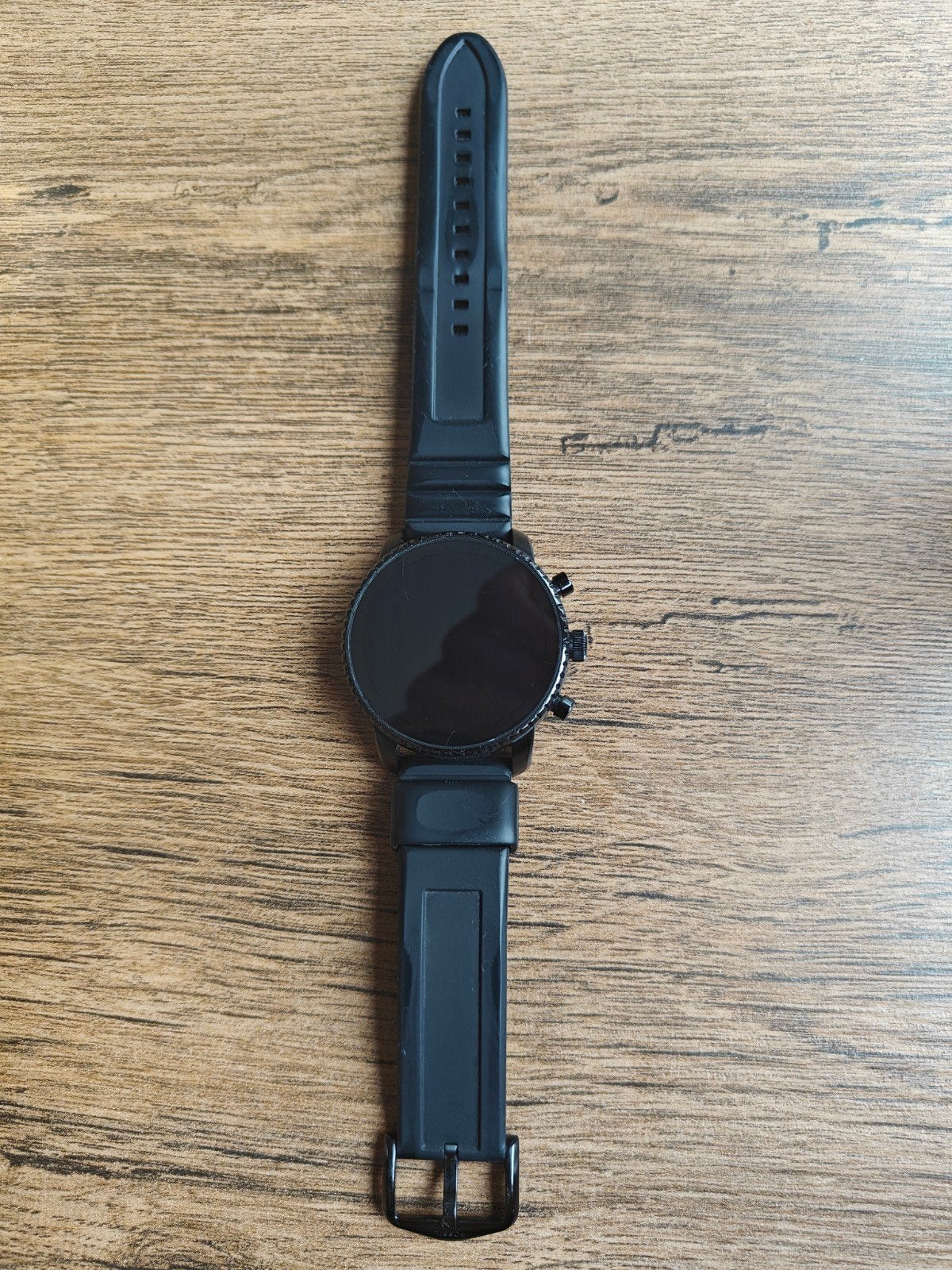 Fossil Q Explorist HR Smartwatch Zwart, Gebruikt, Fossil, Ophalen of Verzenden, Waterdicht
