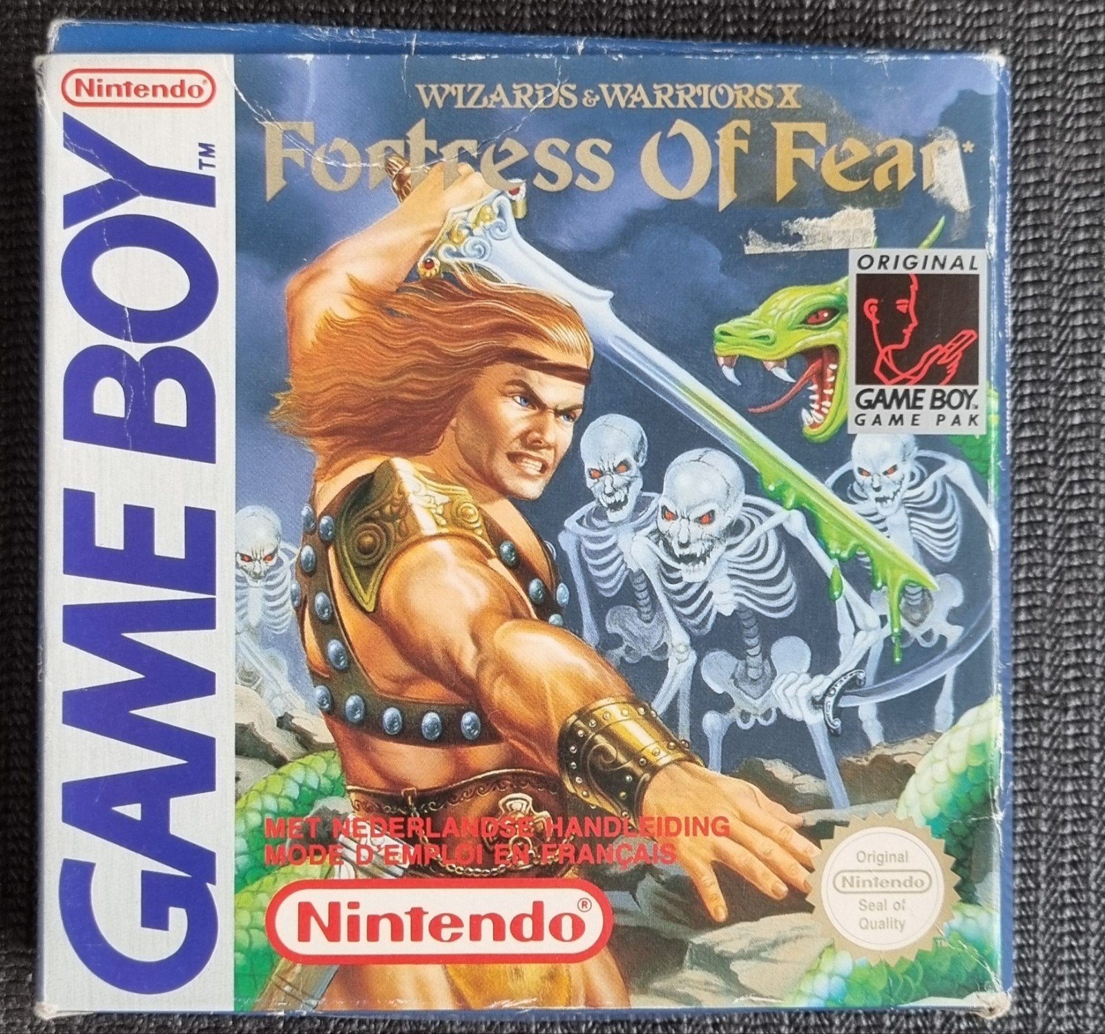 Wizards & Warriors X: Fortress of Fear - Game Boy (CIB), Avontuur en Actie, Gebruikt, Vanaf 18 jaar, 1 speler