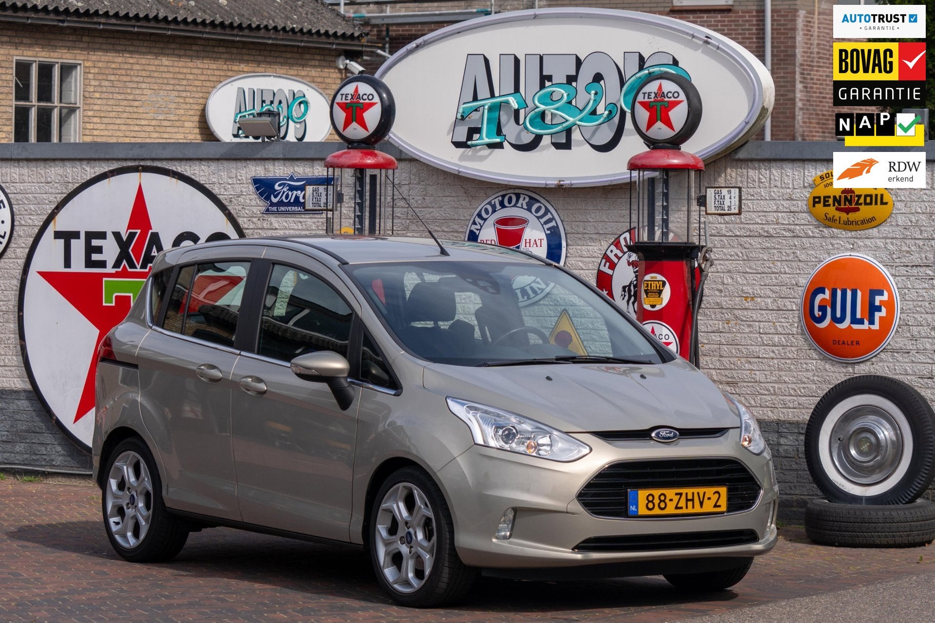 Ford B-Max 1.6 TI-VCT Titanium Automaat 1e Eig. 29.700 km +N, Auto's, Gebruikt, Zwart, 4 cilinders, B-Max
