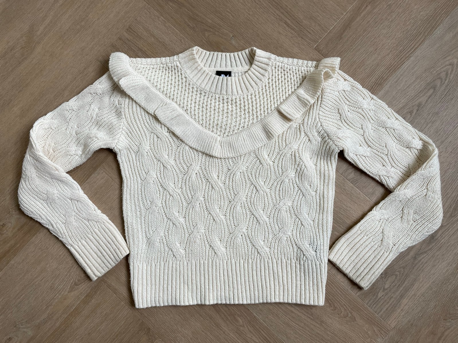 Shoeby Crèmekleurige mooie trui maat 146, Verzenden, Zo goed als nieuw, Meisje, Trui of Vest