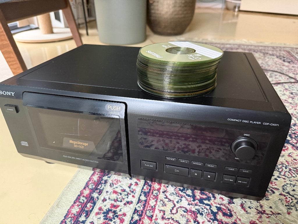 Sony CDP-CX571 MegaStorage 50+1 CD-wisselaar – werkt perfect, Audio, Tv en Foto, Ophalen of Verzenden, Gebruikt, Sony, Wisselaar