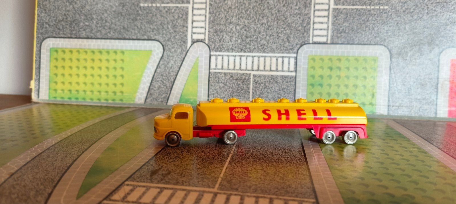 Oude Lego Mercedes SHELL truck., Verzenden, Gebruikt, Bus of Vrachtwagen, Overige merken