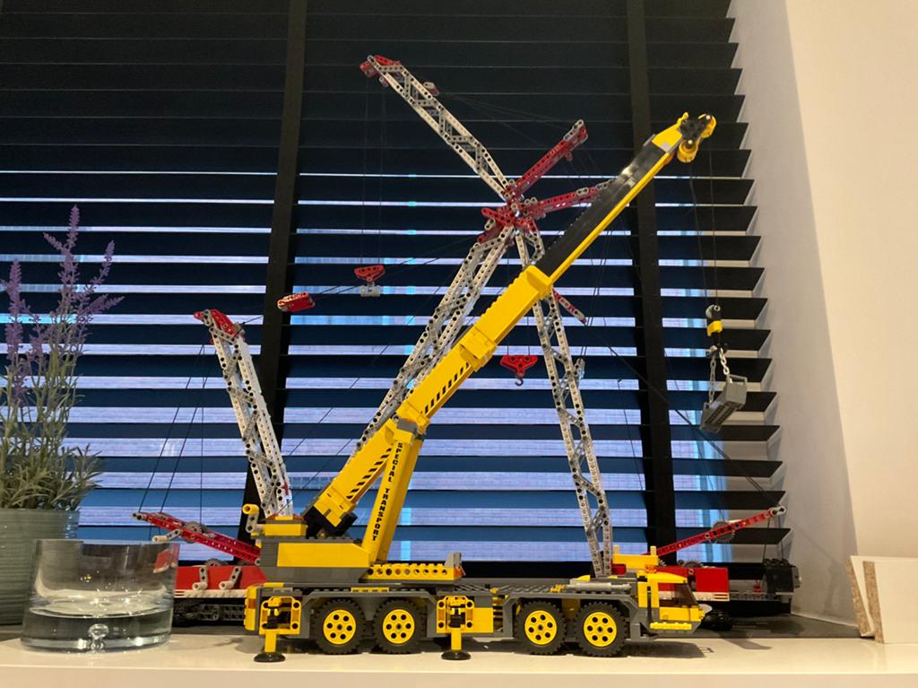2 stuks kranen wit/rood 8288, Gebruikt, Lego, Ophalen of Verzenden, Technic