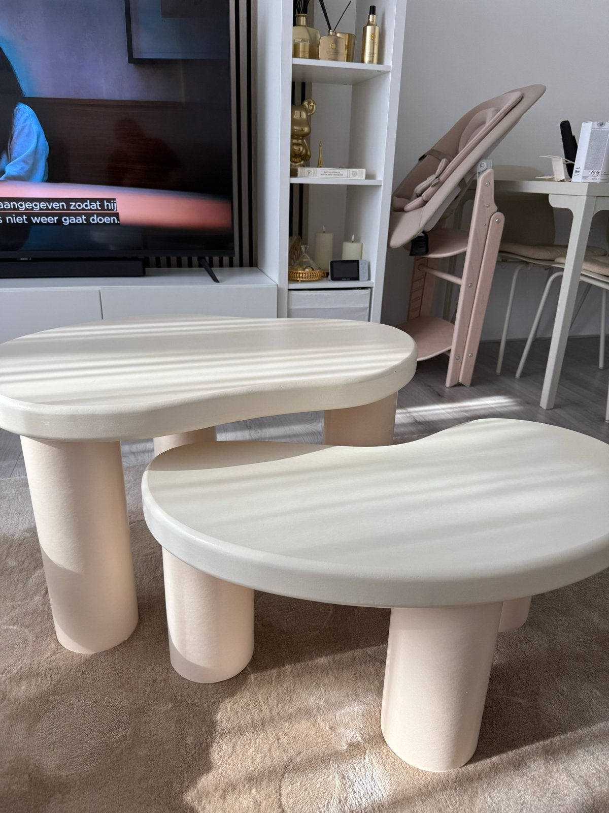 Bekende Action salontafel set, zo goed als nieuw, Ophalen, Kunststof, 50 tot 100 cm, Zo goed als nieuw