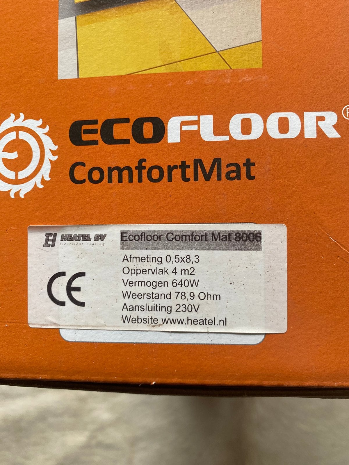 Elektronische vloerverwarming, Doe-het-zelf en Verbouw, Ophalen of Verzenden, Zo goed als nieuw, Overige typen