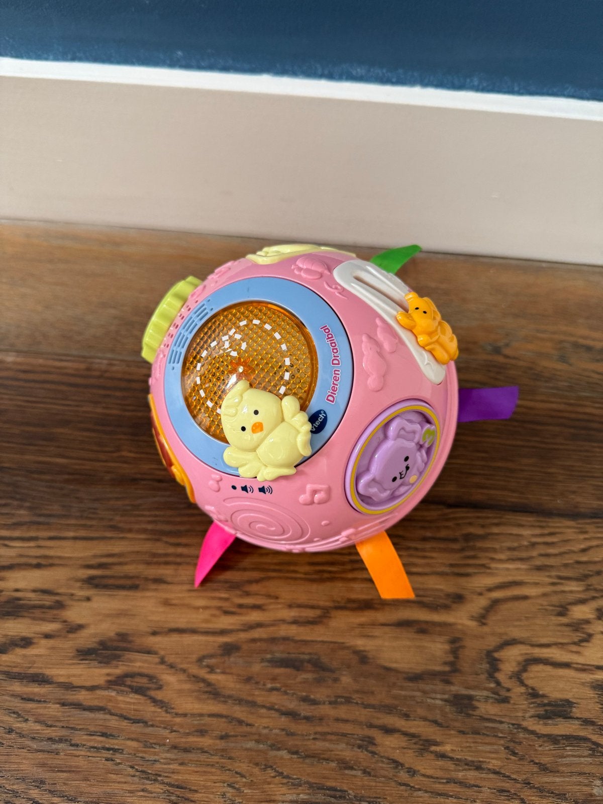 VTech Dieren Draaiball - Interactief babyspeelgoed, Ophalen of Verzenden, Gebruikt, Overige typen, Met licht