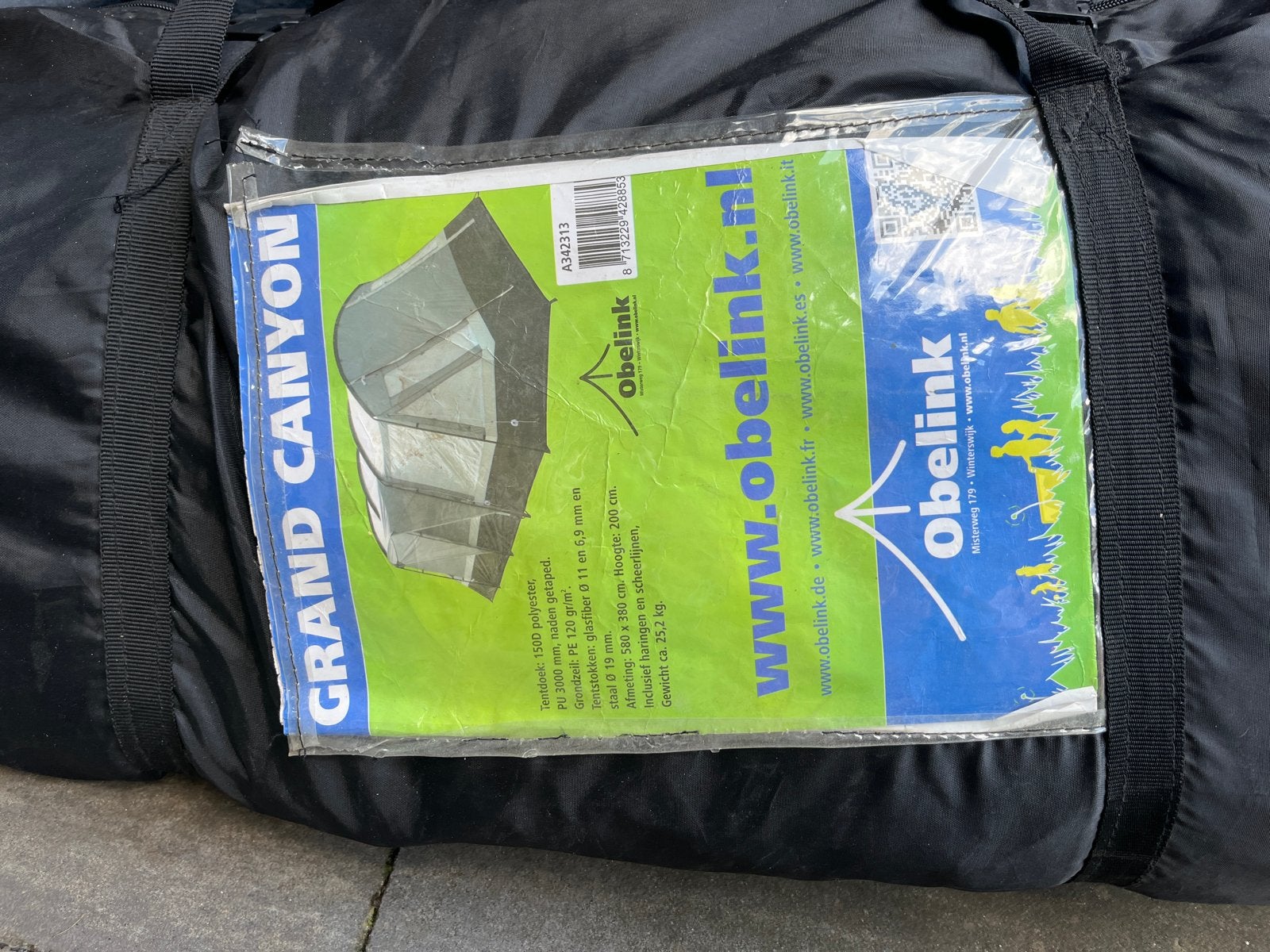 Obelink Grand Canyon tunneltent - 6 persoons, Caravans en Kamperen, Tenten, Ophalen, Gebruikt, Tot en met 6