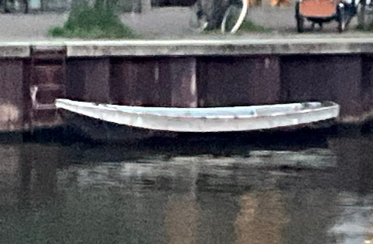 Stalen boot, Ophalen, Gebruikt, Motorboot