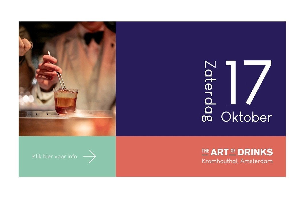 2 kaartjes - The Art of Drinks, Tickets en Kaartjes, Twee personen
