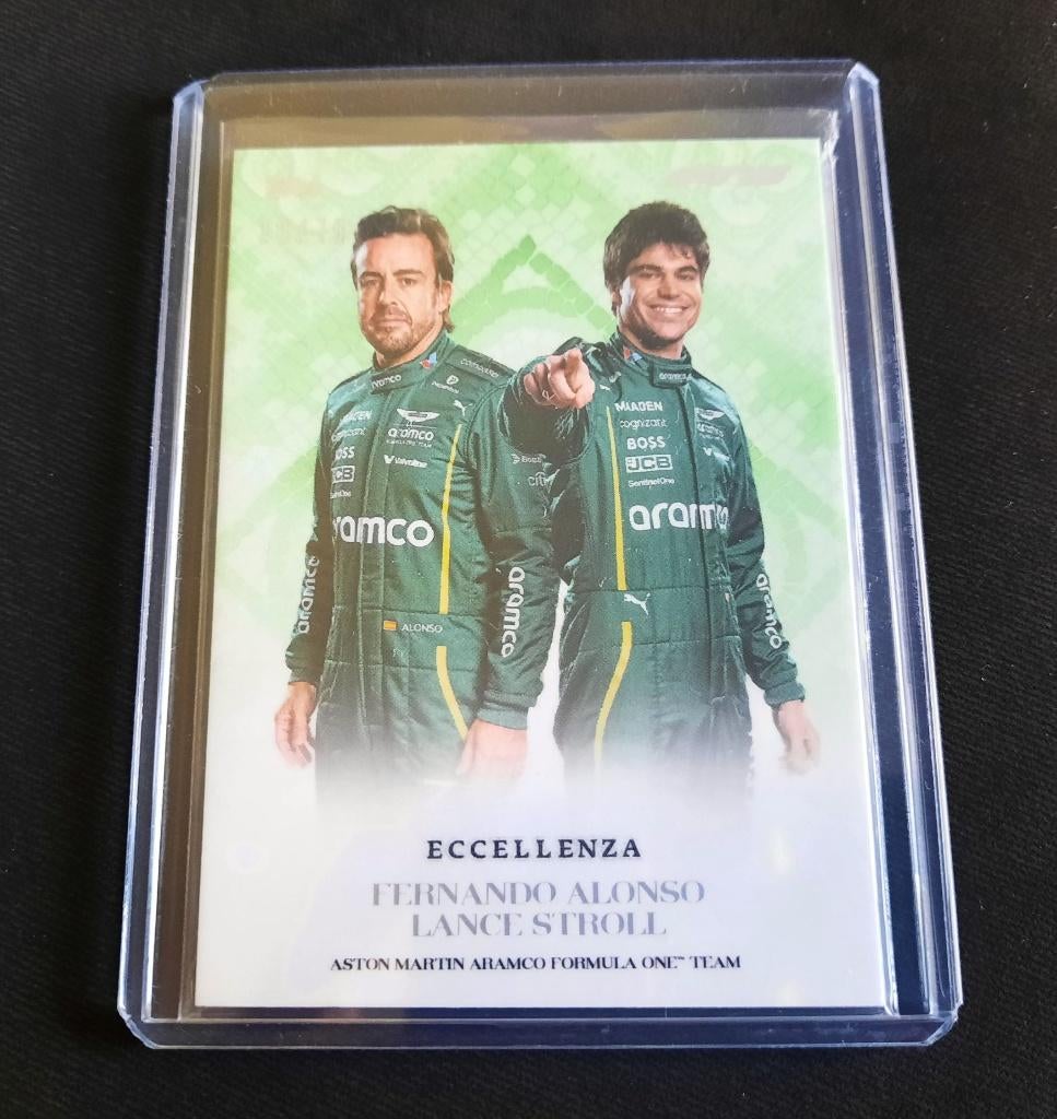 Aston Martin Alonso Topps Eccellenza 2025 Parallel Kaart /75, Hobby en Vrije tijd, Stickers en Plaatjes, Nieuw, Plaatje, Ophalen of Verzenden