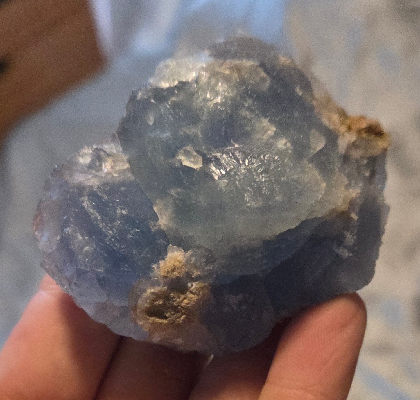 stuk blauwe fluoriet, Ophalen of Verzenden