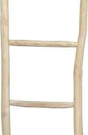 Handdoekladder handdoekrek ladder bamboe GRATIS BEZORGD!, Handdoekenrek, Bruin, Verzenden, Nieuw