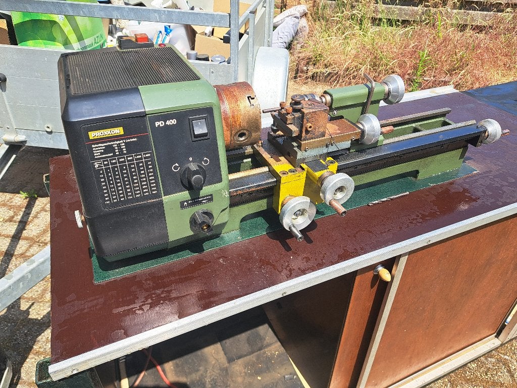 Proxon PD400 draaibank + extra, Doe-het-zelf en Verbouw, Ophalen, Gebruikt, Metaaldraaibank