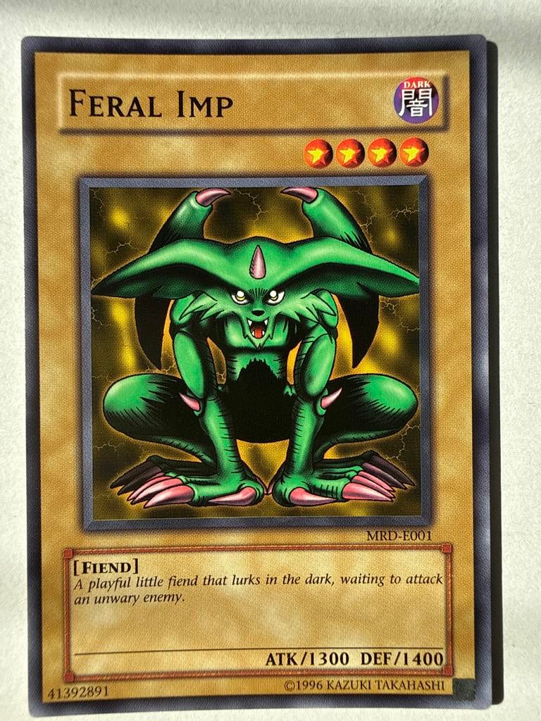 Yu-Gi-Oh! Feral Imp kaart, Ophalen of Verzenden, Gebruikt, Losse kaart