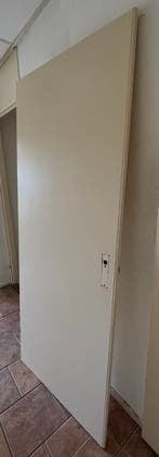Standaard opdek binnendeur linksdraaiend, Gebruikt, 80 tot 100 cm, Binnendeur, 200 tot 215 cm