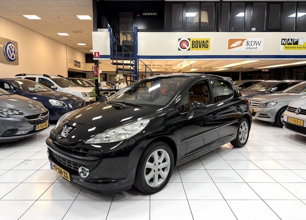 Peugeot 207 1.6 VTi XS Pack Bovag Garnatie Airco (bj 2007), Gebruikt, 4 cilinders, Zwart, Handgeschakeld