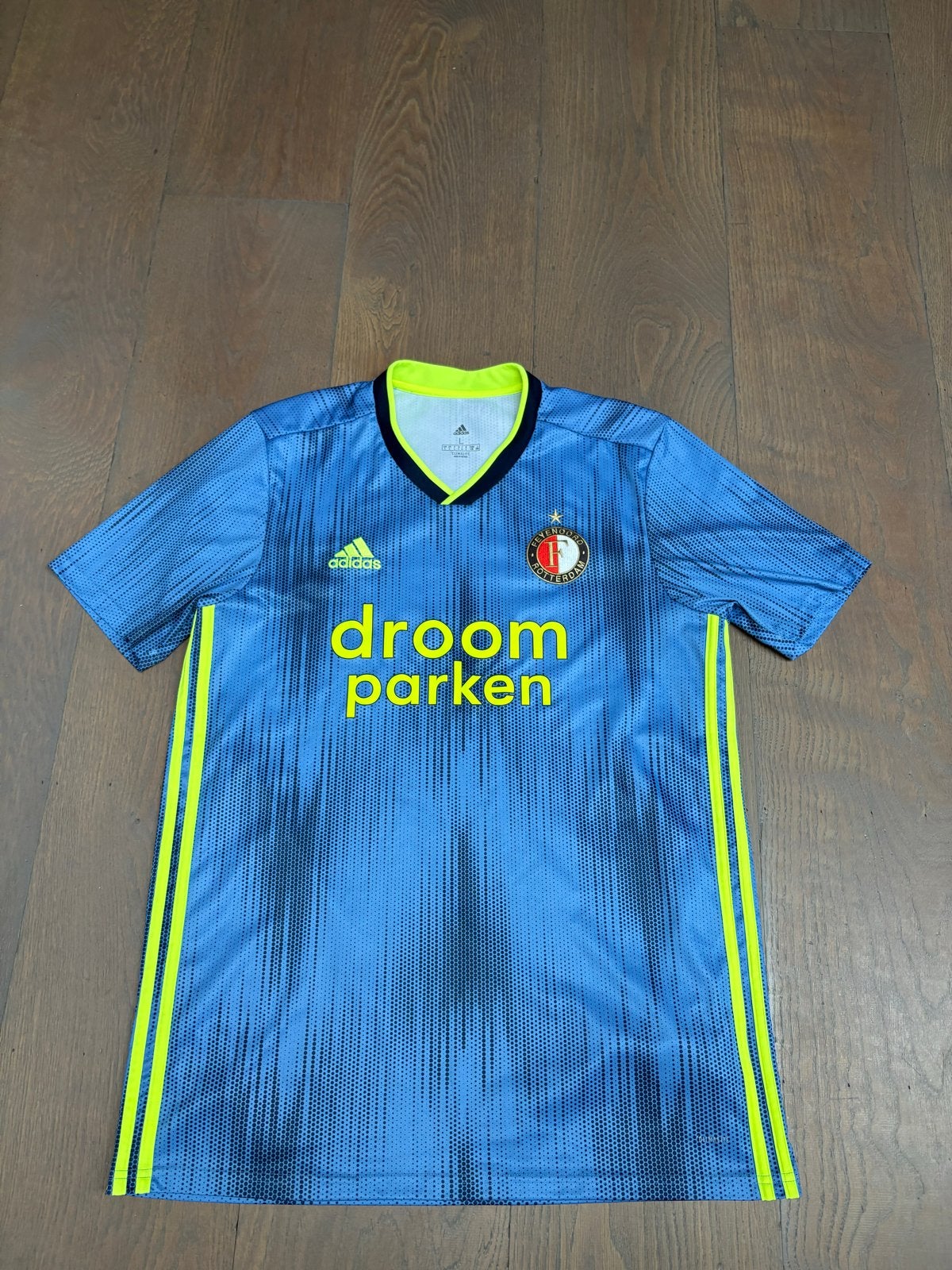 Feyenoord uitshirt 2019/2020 - Maat L, Maat 52/54 (L), Blauw, Ophalen of Verzenden, Zo goed als nieuw