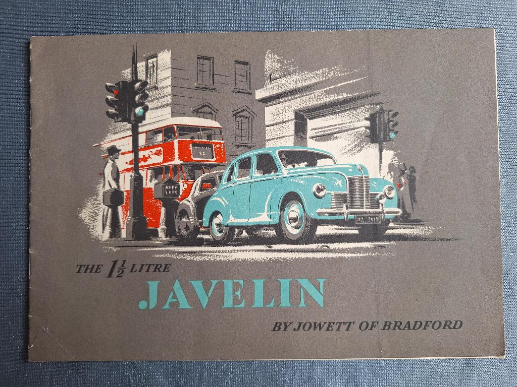 Brochure 1,5 litre JOWETT JAVELIN - 1949 Engels, Verzenden, Gelezen, Overige merken