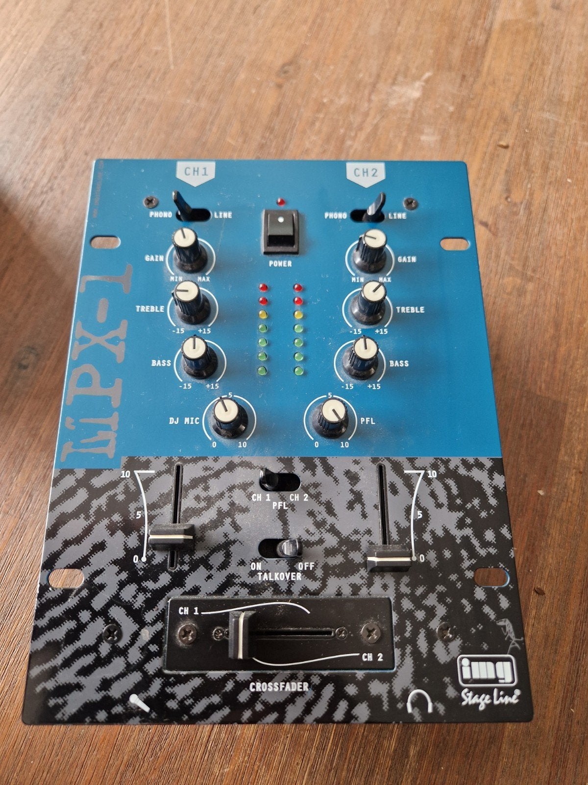 IMG Stage Line MPX-1/BL Stereo Mixer, Muziek en Instrumenten, Mengpanelen, Ophalen of Verzenden, Gebruikt, Minder dan 5 kanalen