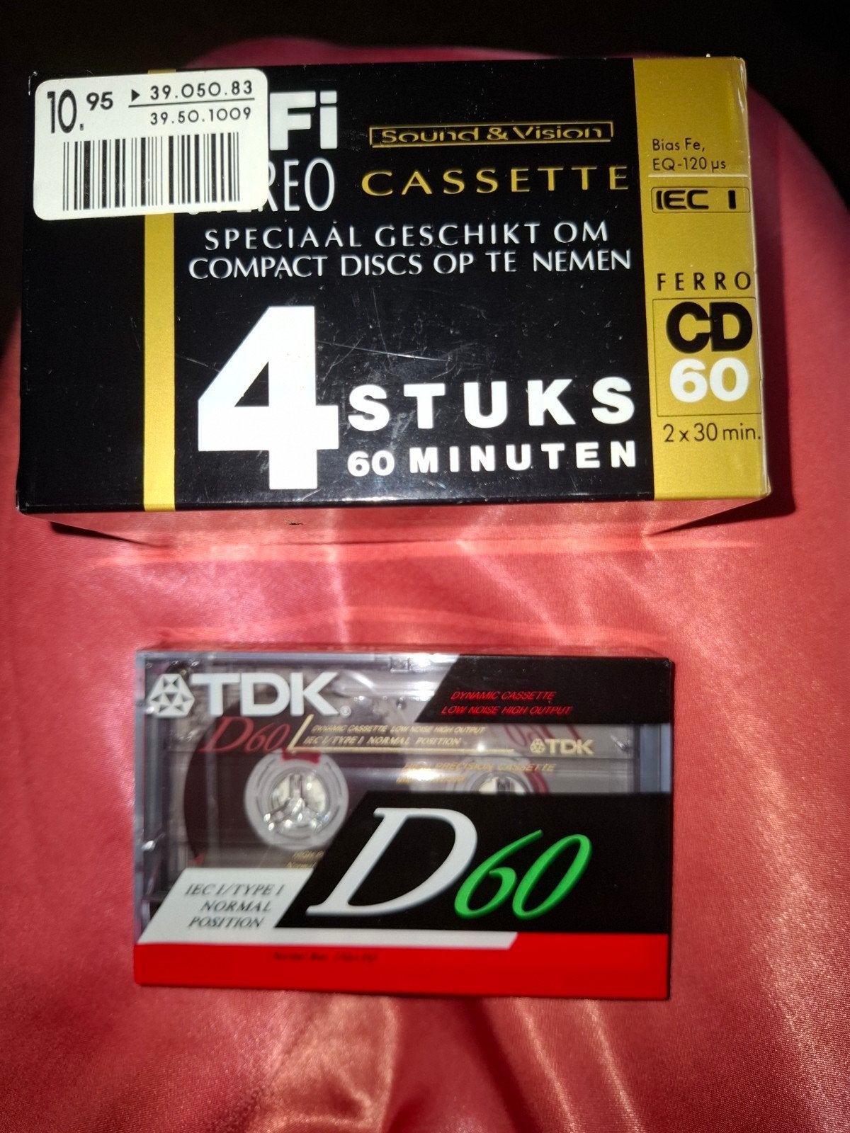 lege muziek cassete 6 st + lade met bespeelde, Cd's en Dvd's, Cassettebandjes, 2 t/m 25 bandjes, Overige genres, Ophalen of Verzenden