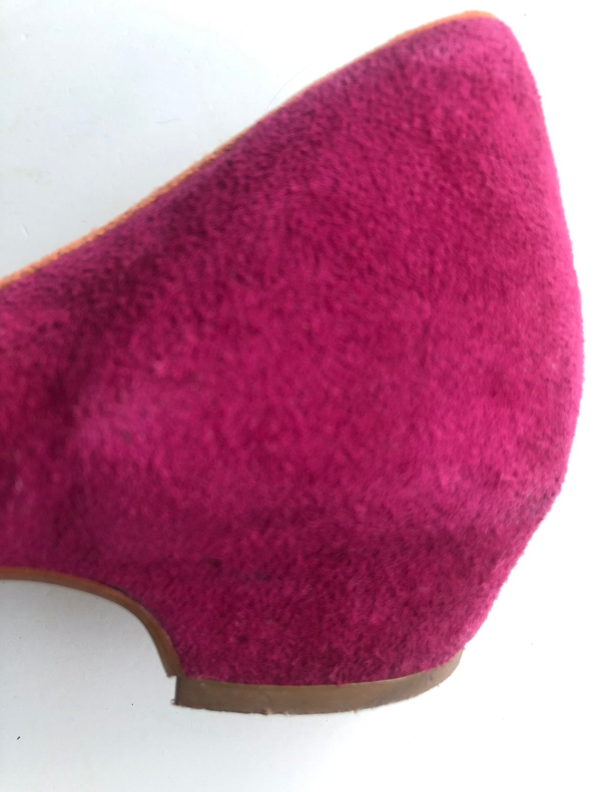 Gratis af te halen: leren schoenen, fuchsia, 39, Ophalen of Verzenden, Zo goed als nieuw, Roze
