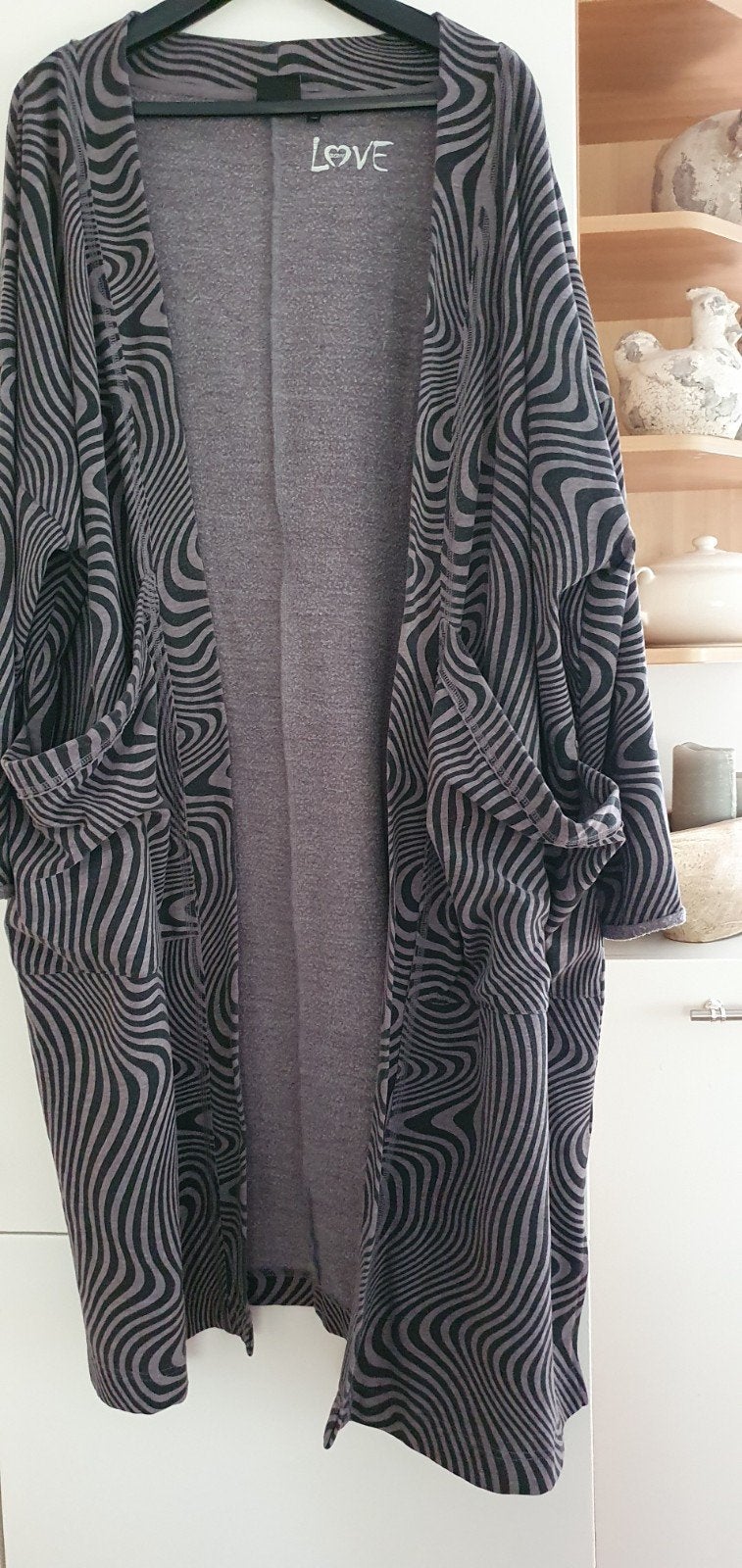 Ulla Popken vest met abstracte print, Maat 46/48 (XL) of groter, Ulla Popken, Ophalen of Verzenden, Zo goed als nieuw