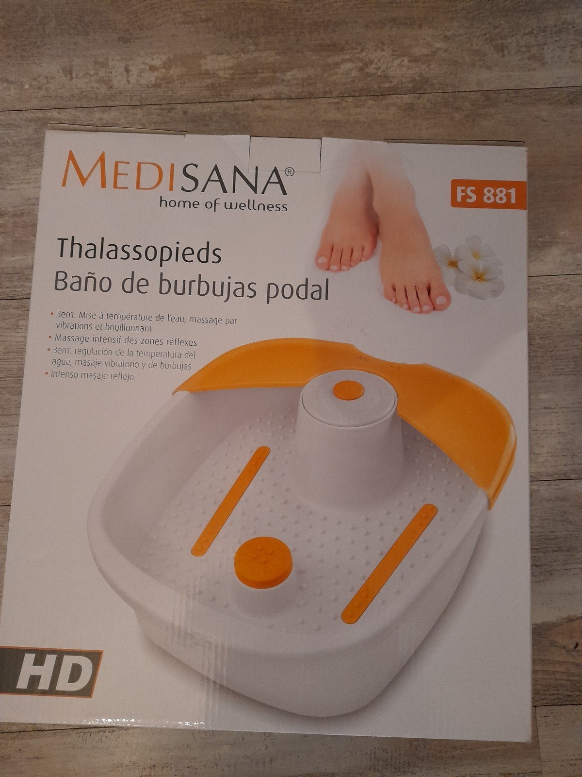 Medisana Thalassopieds Voetbubbelbad FS 881, Ophalen of Verzenden, Nieuw, Hand- en Voetverzorging