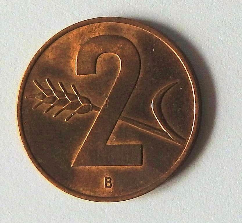 Munt Zwitserland  ( 1 munt )  2 rappen     1963    (B), Postzegels en Munten, Munten | Europa | Euromunten, Verzenden, Overige landen