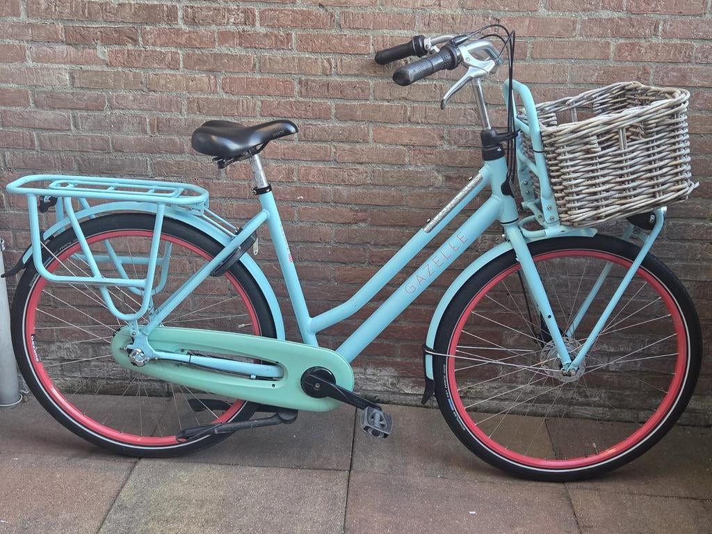 Nette damesfiets gazelle heavy duty Framehoogte 54 cm, Fietsen en Brommers, Fietsen | Dames | Damesfietsen, 53 tot 56 cm, Ophalen of Verzenden