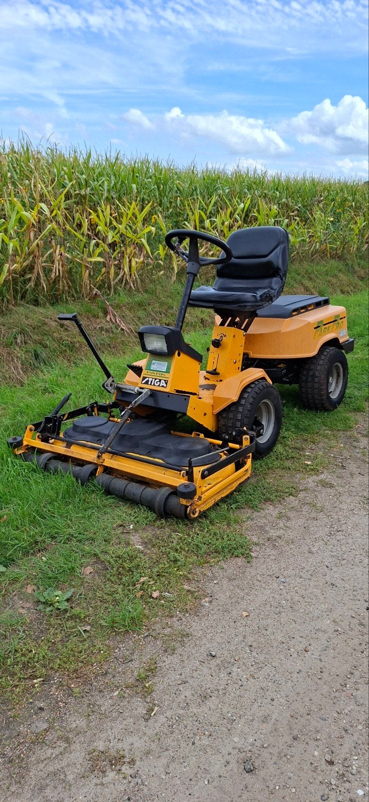 ✅ Stiga Park Pro 16 frontzitmaaier 102 cm maaidek, Ophalen, Cirkelmaaier, Gebruikt, Stiga
