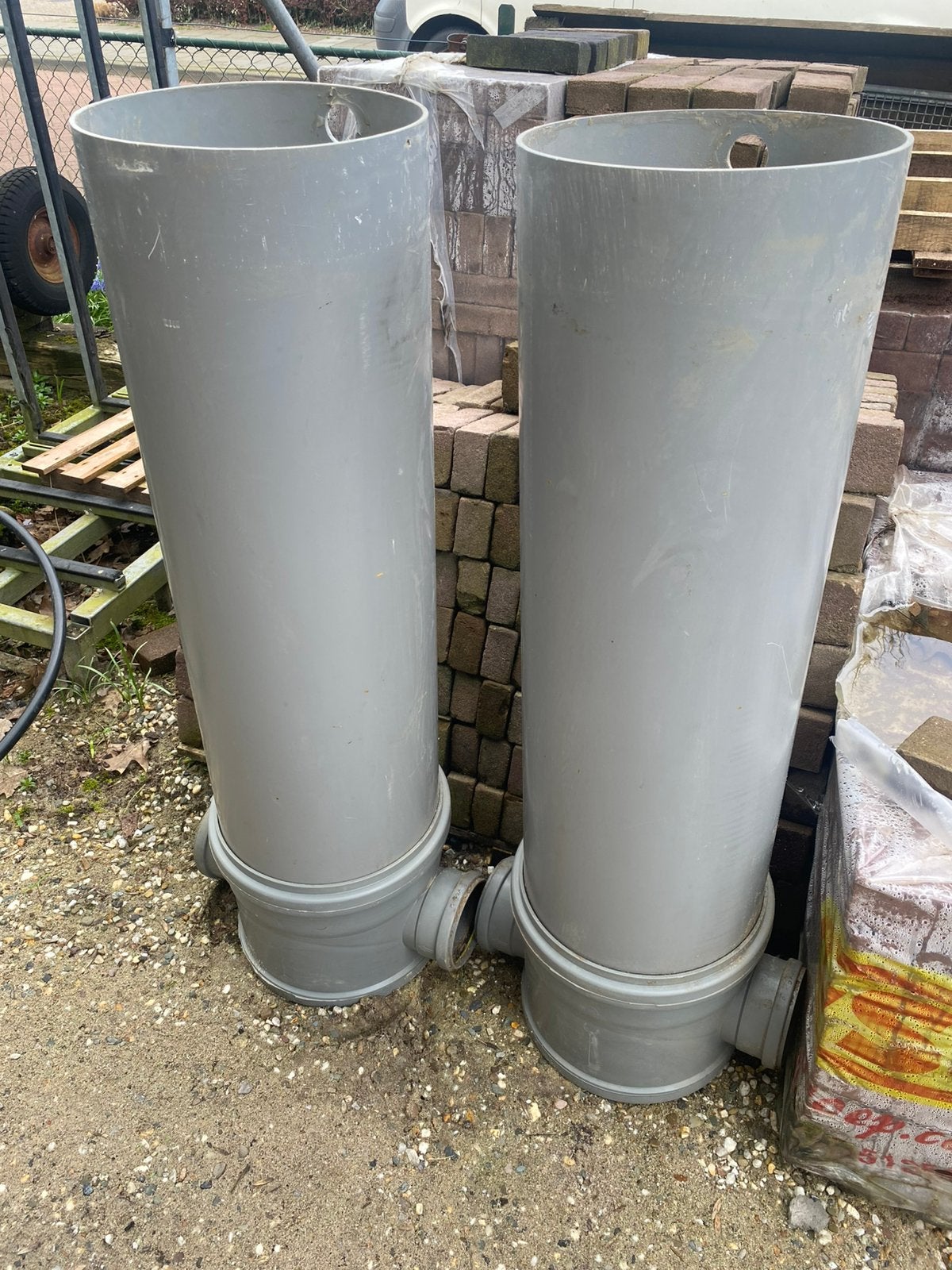 PVC onderbak / kolk / Inspectieput / trottoirput, Doe-het-zelf en Verbouw, Buizen en Afvoer, Ophalen, Pvc, Overige typen, Zo goed als nieuw