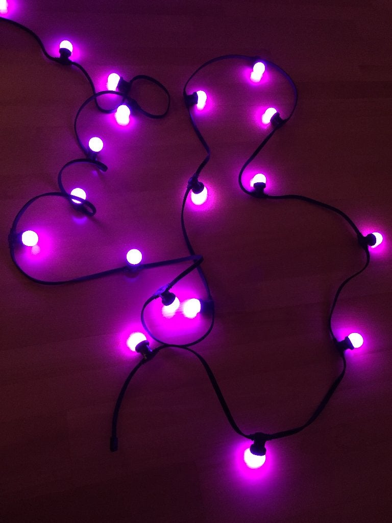 Professionele prikkabel met lampen die wisselen van kleur, Ophalen, Zo goed als nieuw, Overige