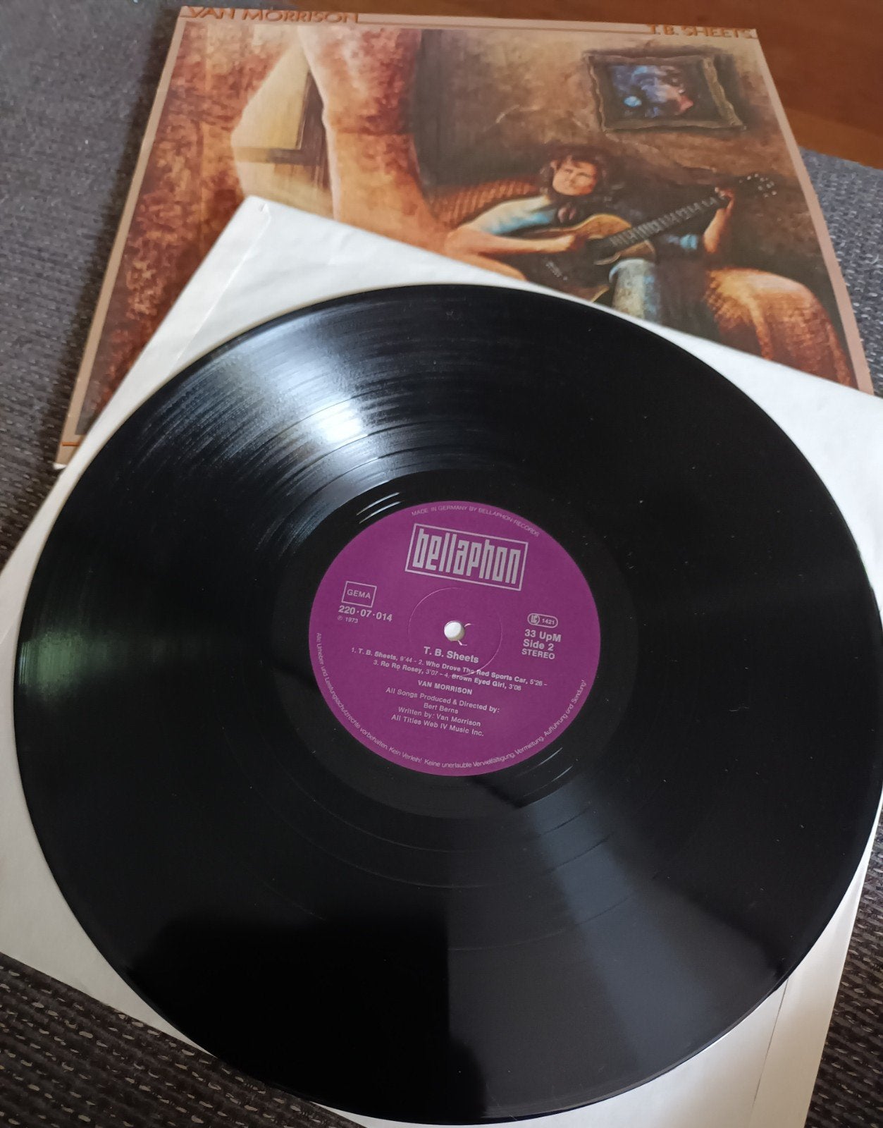 Van Morrison - T.B. Sheets 1973/Duitse persing RARE /NM/VG+, Ophalen of Verzenden, Blues