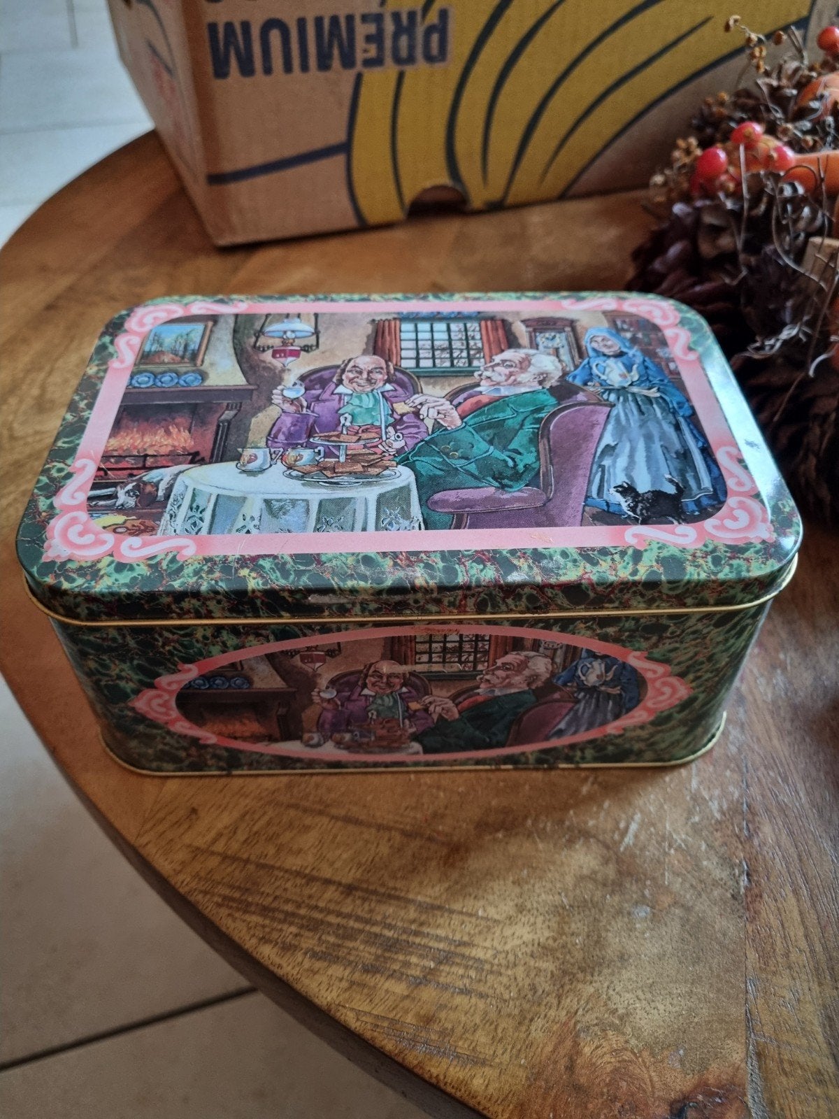 Mooie albert heijn koektrommel uit 1975, Ophalen, Gebruikt, Overige