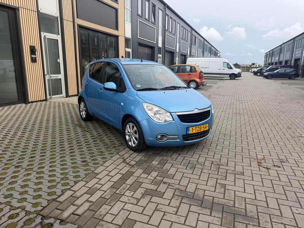 Opel Agila 1.0 12V 2014 Blauw km 123.188 nap, Auto's, Opel, Voorwielaandrijving, Stof, 31 €/maand, 4 cilinders
