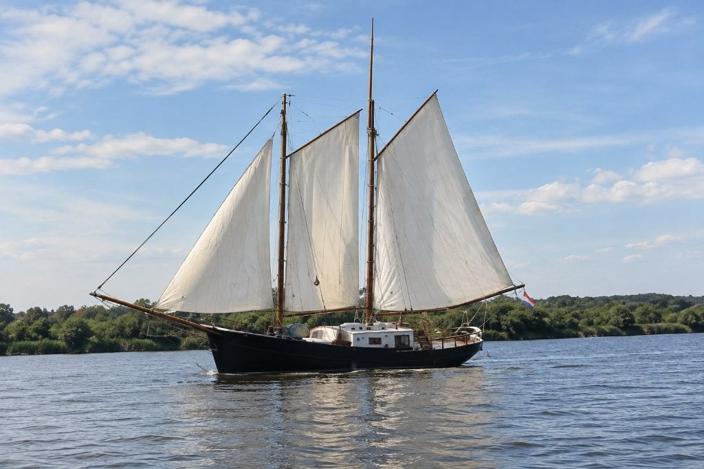Prachtige klassieke schooner zeilboot, 8 meter, karaktervol!, Ophalen, Gebruikt, Diesel, 8 m
