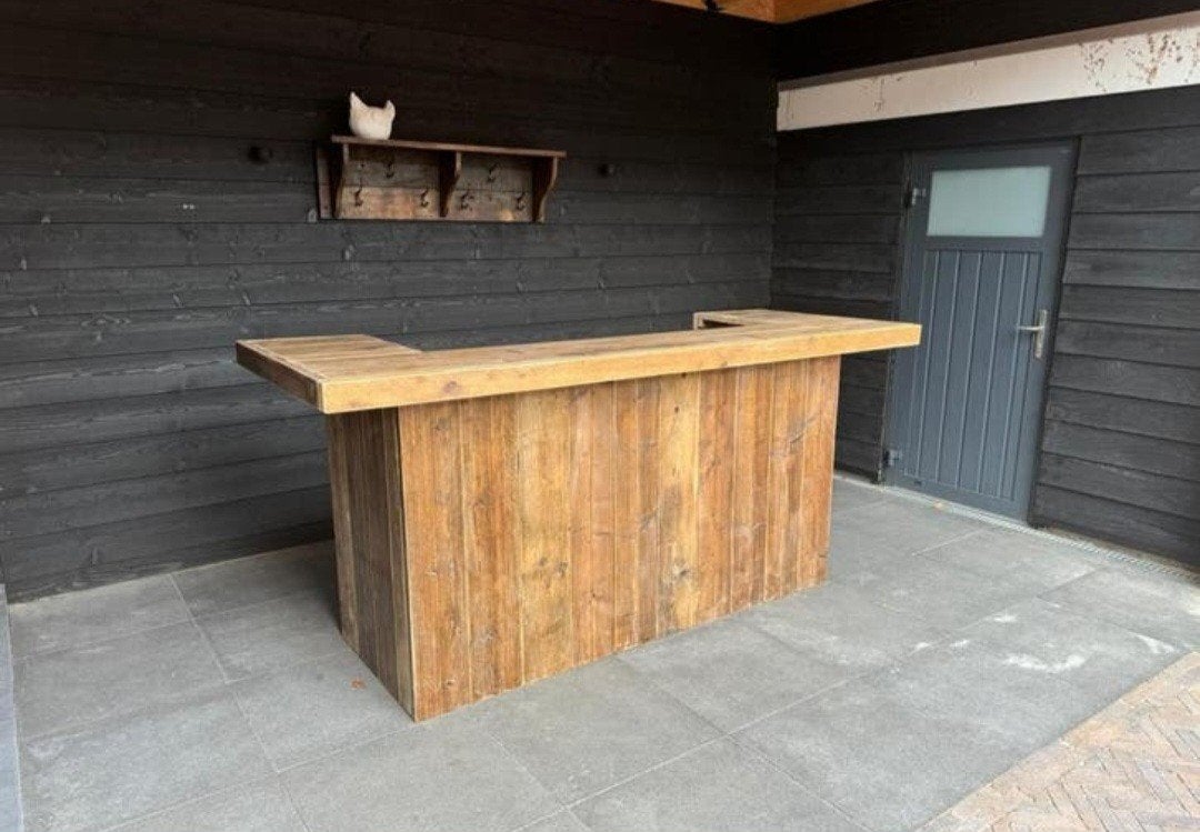 Borrel cocktail bar tuinbar steigerhout douglas buitenbar, Ophalen of Verzenden