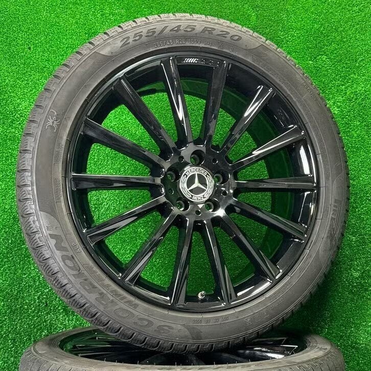 Originele 20 inch Mercedes AMG velgen winterbanden GLC W253, Gebruikt, 285 mm, Banden en Velgen, Germany