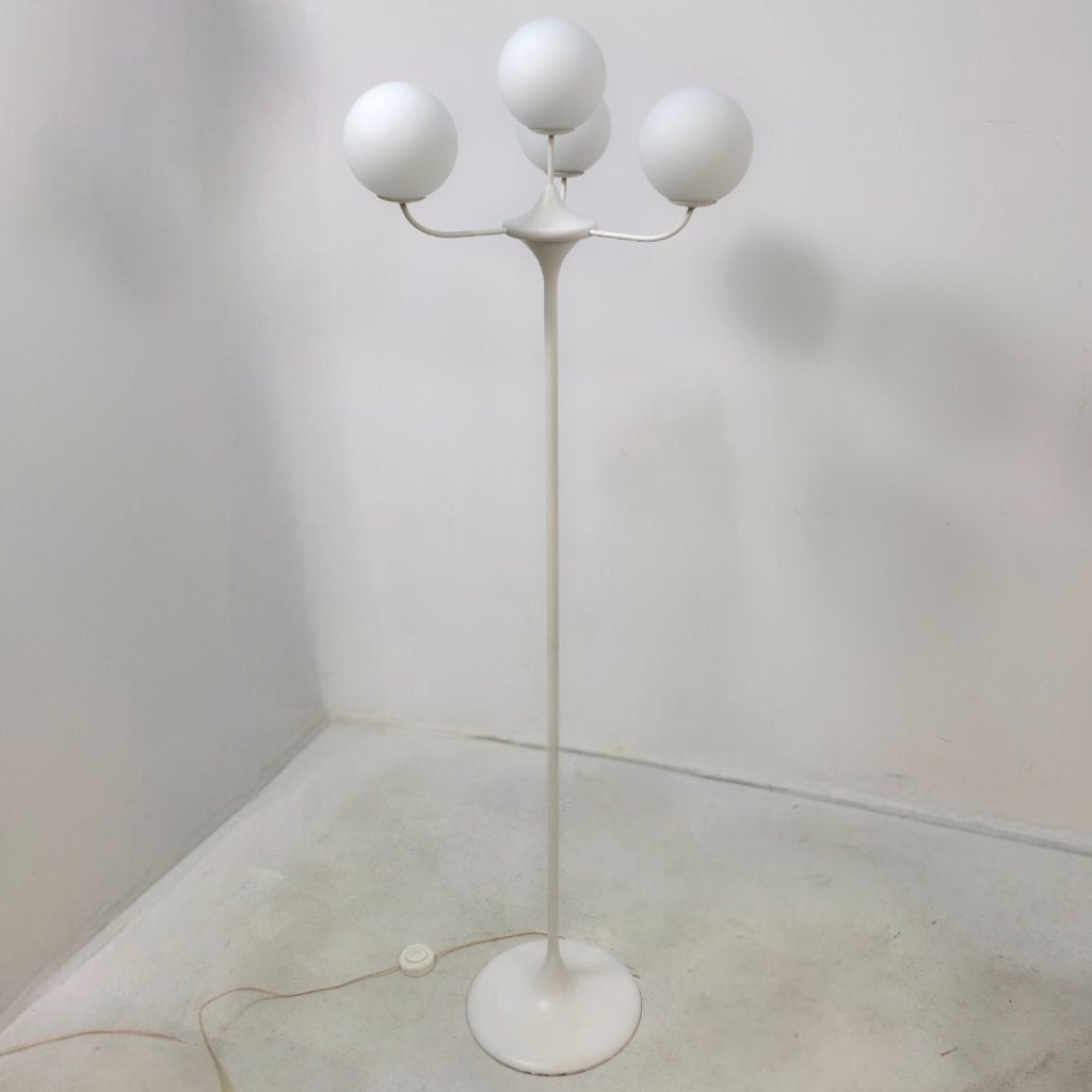 Temde Atomic space age vloerlamp 60's, Ophalen, Gebruikt, E14 (klein), Glas