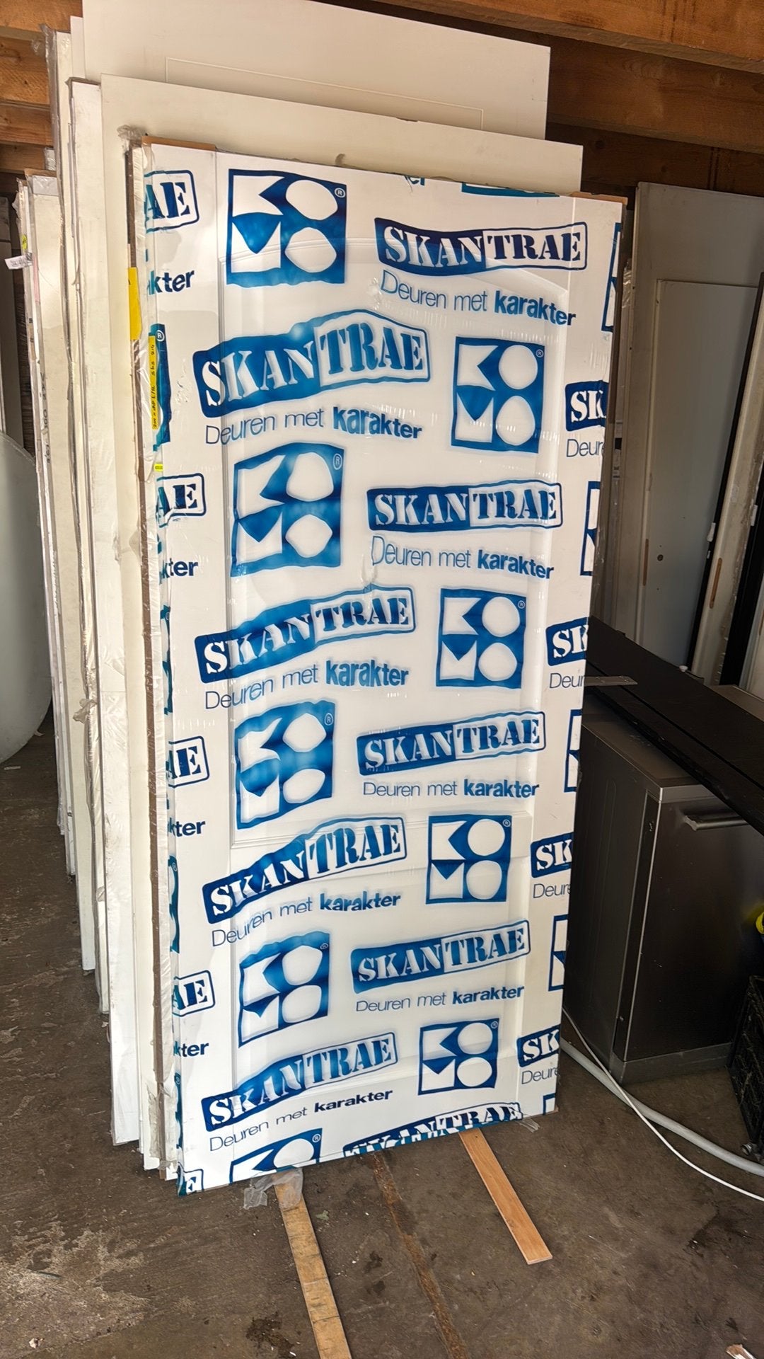Opdek paneeldeur 88x201.5 cm niet geboord nr 420, Ophalen, 80 tot 100 cm, Binnendeur, Nieuw