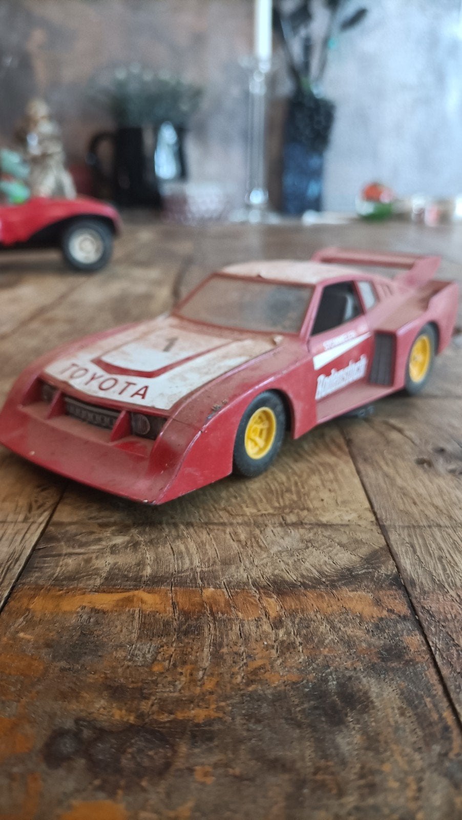 Vintage Toyota Celica Rodenstock modelauto (Bburago), Ophalen of Verzenden, Gebruikt, Auto, Overige merken