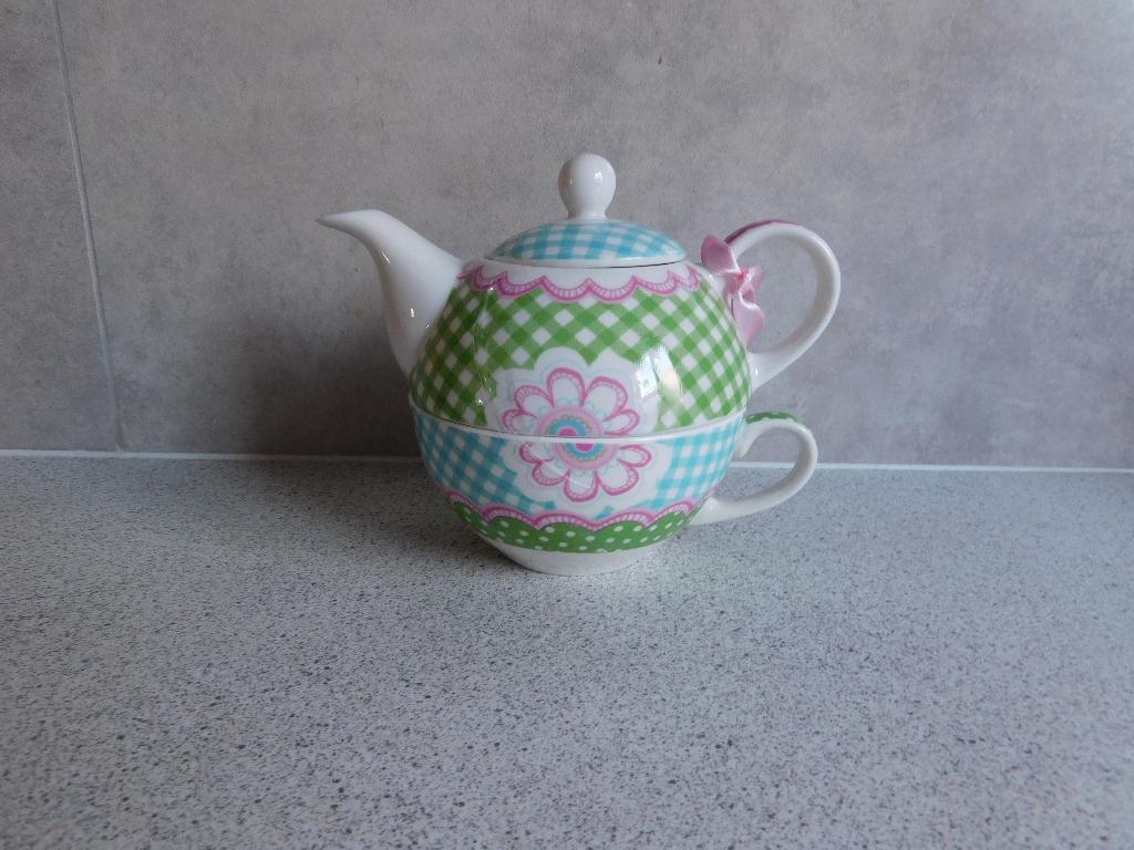 Tea for one Theepot en Kopje Lofjuuw, Overige typen, Ophalen of Verzenden, Zo goed als nieuw, Overige stijlen