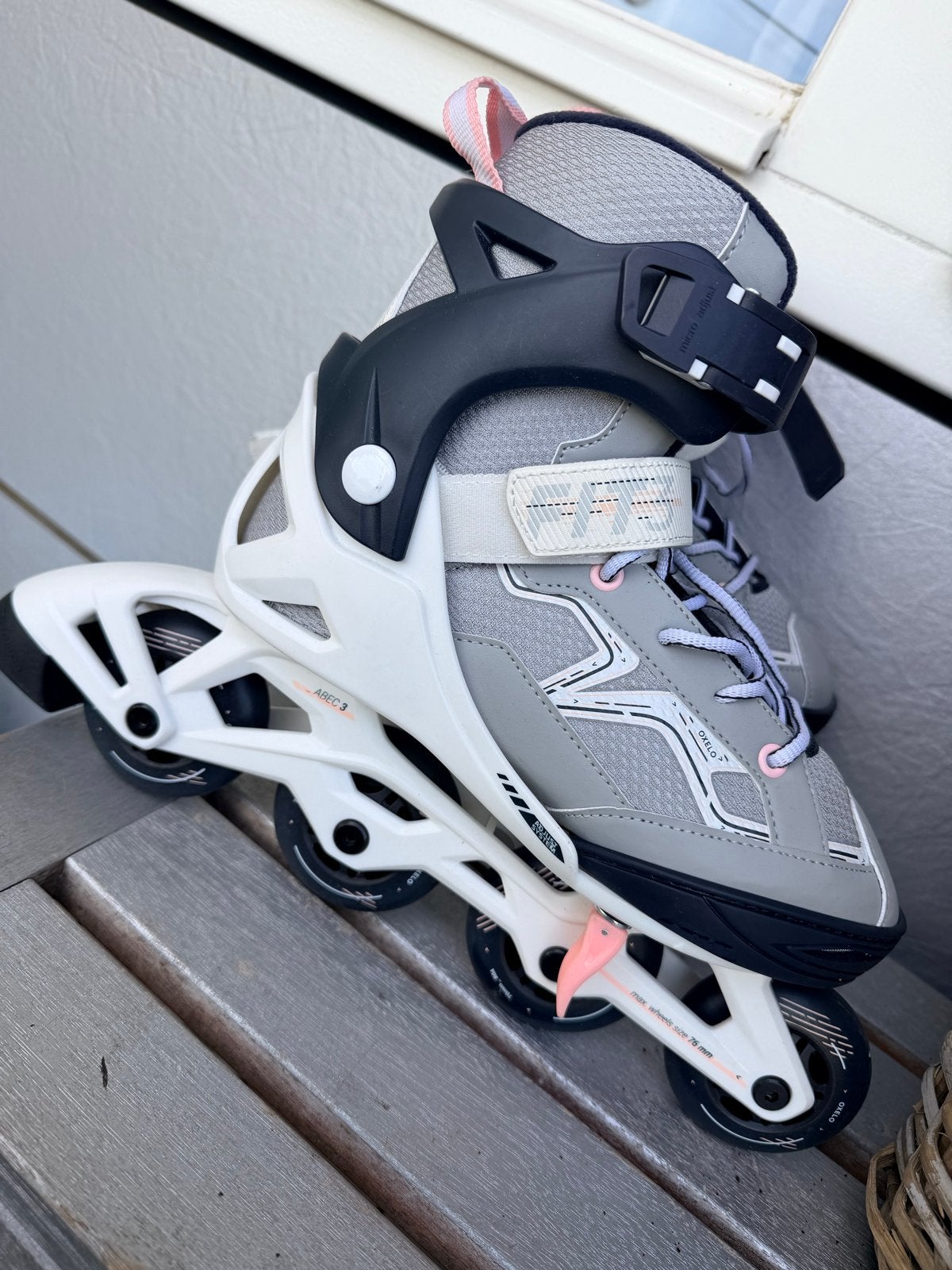 Verstelbare Oxelo Fit 3 Inline Skates - Maat 35-38, Overige merken, Kinderen, Ophalen of Verzenden, Inline skates 4 wielen